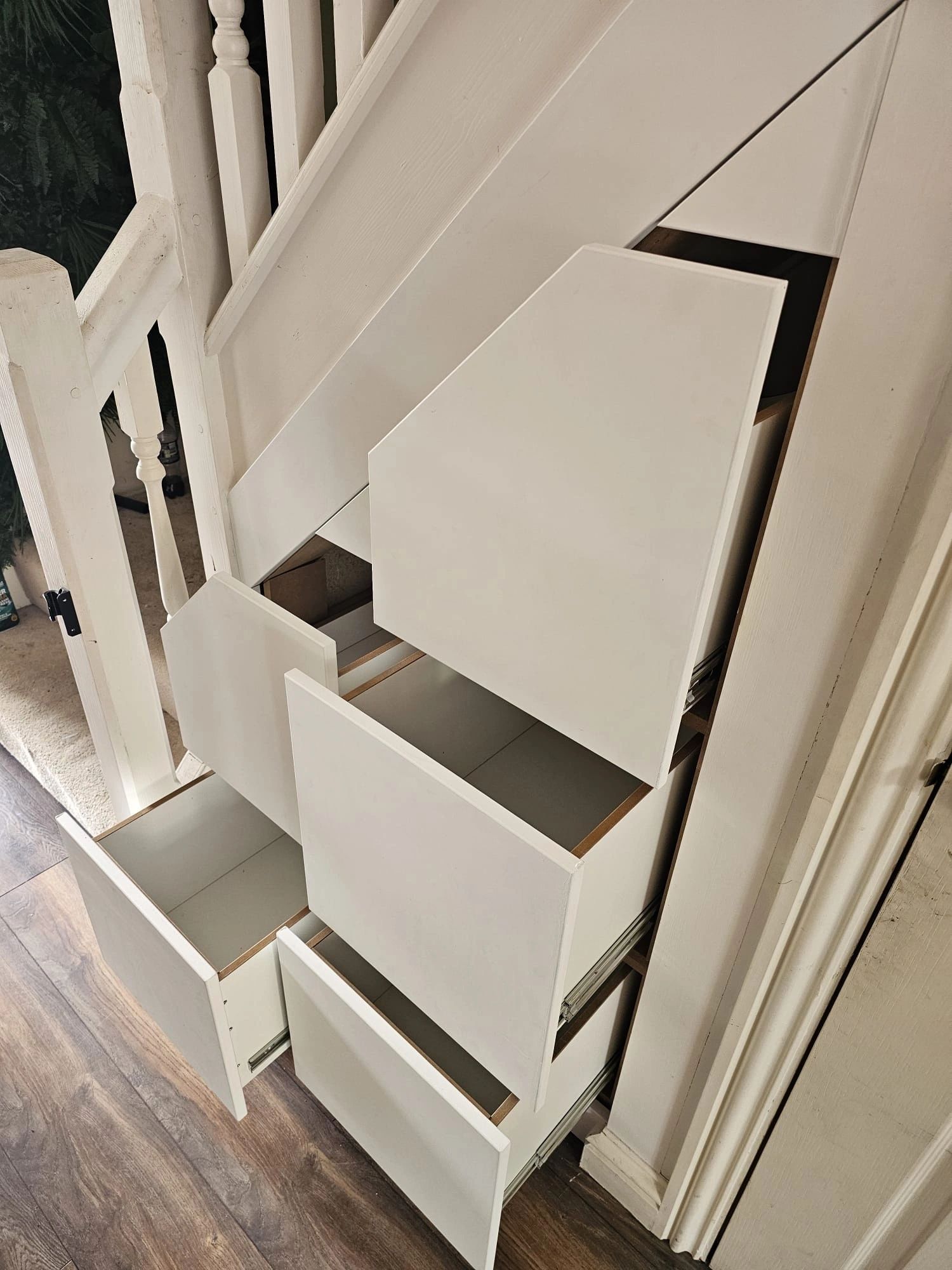 A five-drawer unit