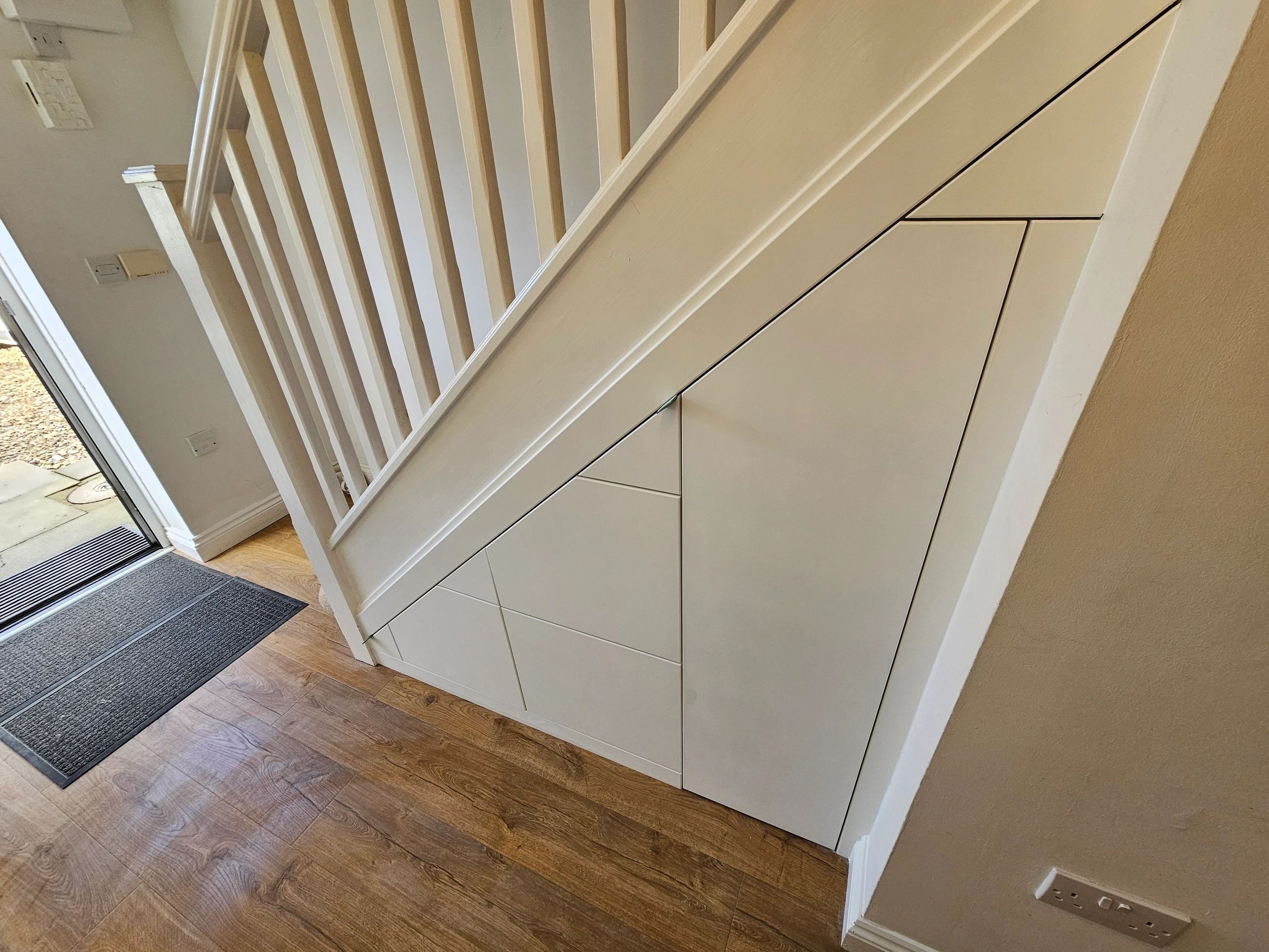 Three drawer with a single door